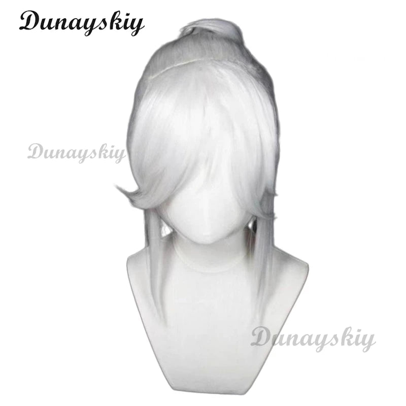 Game Valorant Jett Cosplay Costume wig White Jacket Coat T-shirt Outfits Adult Men women Halloween Carnival Suit