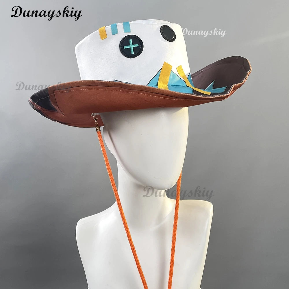 Genshin Impact Ifa Cosplay Costume Wig Uniform Hat Tlalocan Flower-Feather Clan Natlan Halloween Party for Women Men Carnival