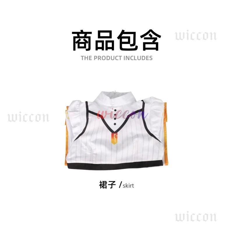 Game DMC 4 Kyrie Devil Cosplay Kyrie Devil Cosplay May Cry Costume Women White Dress Uniform Wig Outfit Halloween Party