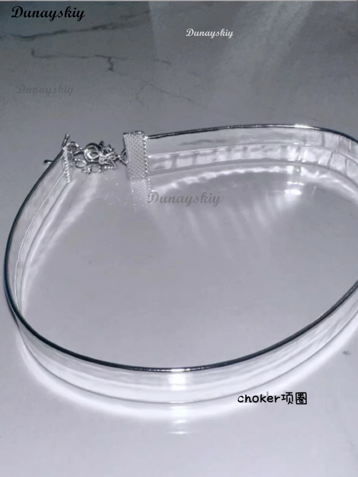 ALIEN STAGE Mizi Sua Luka Till Ivan HYUNA Cosplay Silver Glossy Choker Necklace Name Stickers Prop Performance Christmas