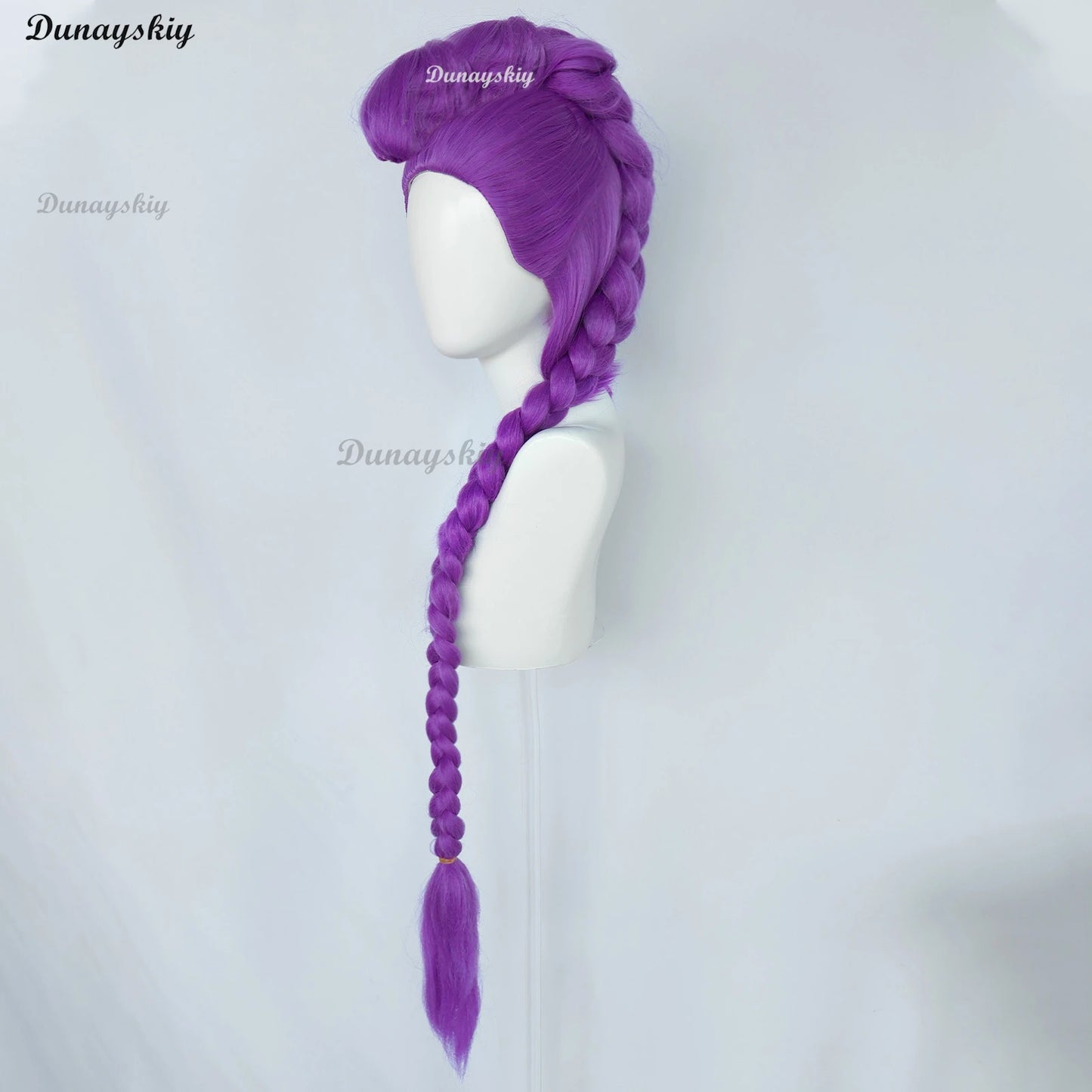 KPop Demon Hunters Rumi Cosplay Wig Pre Braided Purple Wig Anime Heat Resistant Synthetic Wigs for Halloween Carnival Costume