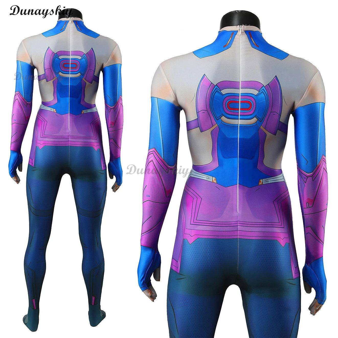 Mv Rivals Galacta Gali Cosplay Purple Jumpsuit Daughter of the Devourer Outfits Wig Comic Game Clothes Uniform Halloween Suit