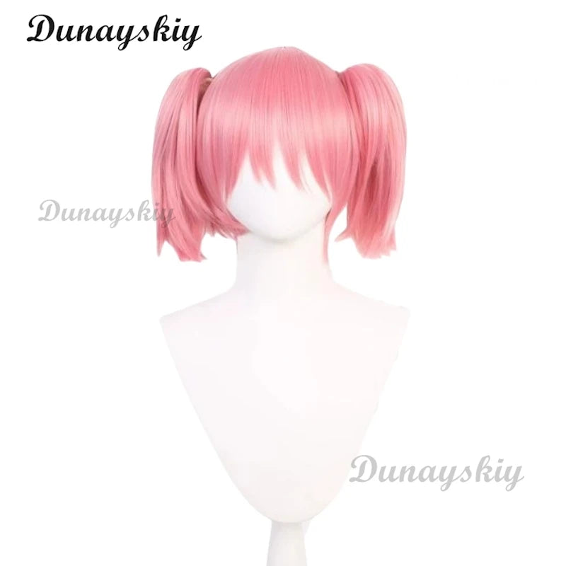 Madoka Cosplay Costume Kaname Combat Battle Suit Mahoushoujo Magic Girl Puella Magi Magica Wig Halloween