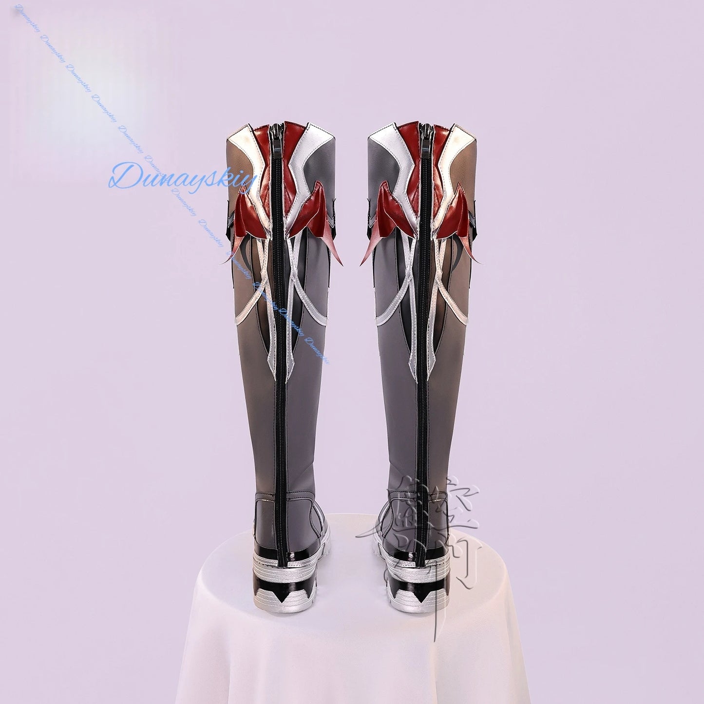 Genshin Impact Durin Game Cosplay Shoes Boots PU Leather Boots For Women Men Halloween Carnival Roleplay Party Props Accessories