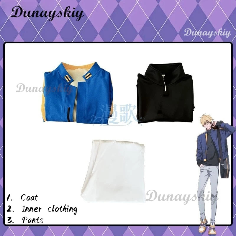 Anime Link Click Liu Xiao Xavier Xia Fei Felix Cosplay Costume Wig Coat Decors Halloween Expo Con Cosplay Outfit New Suit