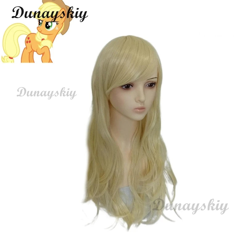 My Little Anime Rainbow Applejack  Pinkie Pie Dash Multi Color Synthetic Hair Pony Cosplay Wigs Heat Resistance Fiber Wigs