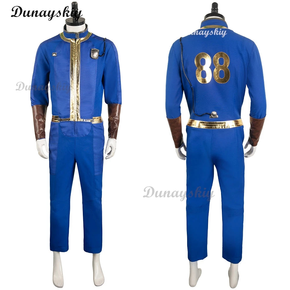 Game Fall Cosplay Out Vault 88 111 Cosplay Fantasy Jumpsuit Costume Disguise For Boys Men Adult Halloween Carnival Party Suit