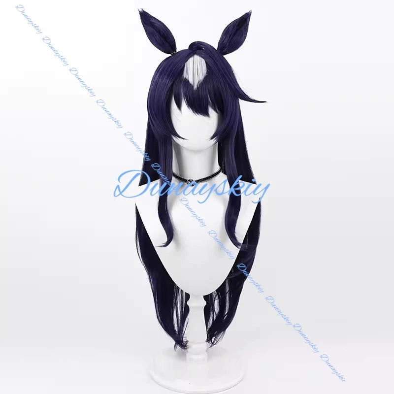 Game Umamusume Pretty Derby Verxina Cosplay Wig Ear Tail Event SSR Speed Virushiina Long Hair For Hallowmas Party Adult Women
