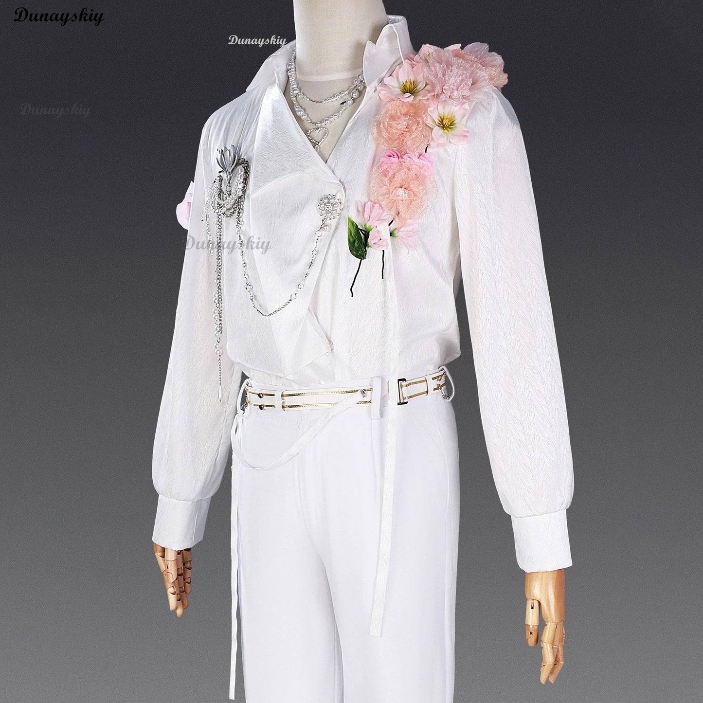 Game Love and Deepspace Zayne Rafayel Qi Cosplay Costume Flower Shirt Pants Fragrant Possession Uniform Halloween Party Prop