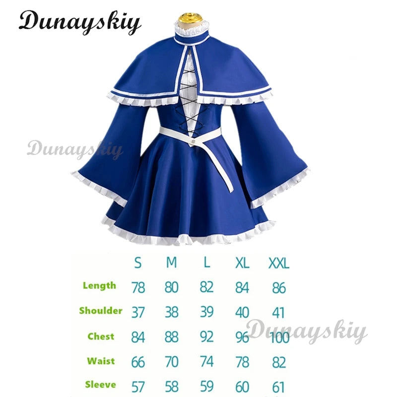 Frieren Beyond Journey's End Ubel Cosplay Costume Wig Anime Dress Unbel Uniform Gloves Stockings First-class Mage Halloween