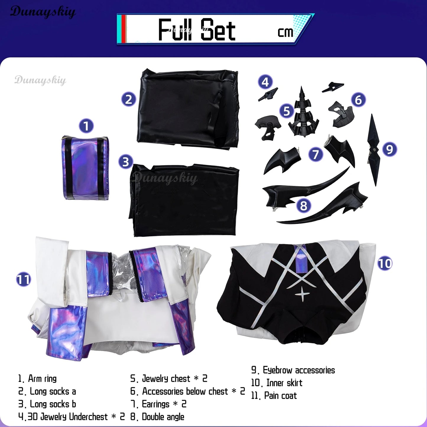 Game Arknight Necrass Eblana Dublinn Cosplay Costume Wig Leggings Uniform Accessories Halloween Party Suit