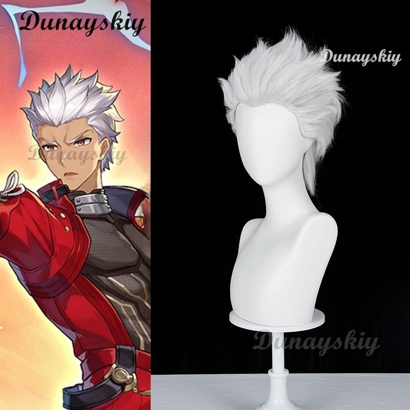 Honkai: Star Rail x Fate/stay night Saber Archer Official Cosplay Wig Gilded Gold Braided Ponytail Anime Cosplay Wig Hair