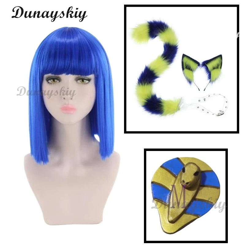 Ankha Cosplay Costumes Egyptian Queen White Sexy Dresses Game Animal Crossing Role Play Uniform Halloween Carnival Dressing