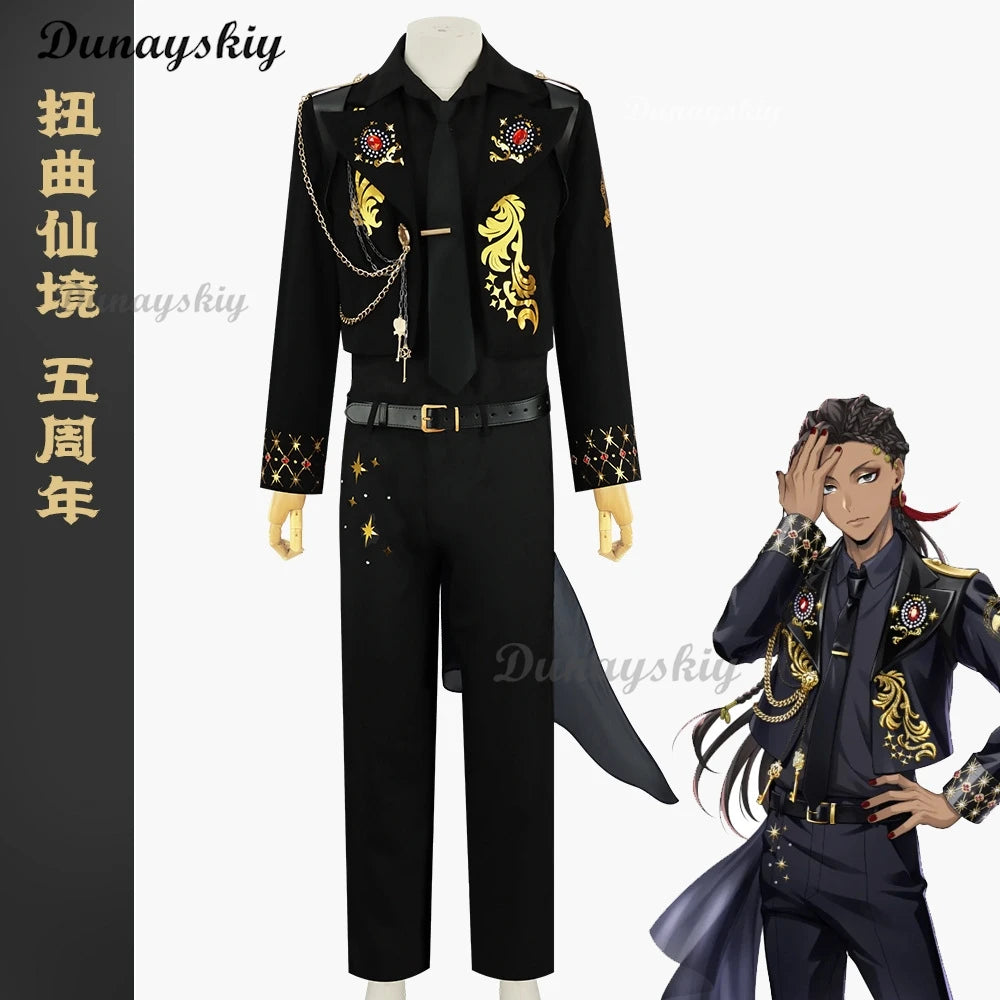Game Twisted Anime 5th Cosplay Ace Jack Azul  Kalim Vil Epel Idia Silver Lilia Floyd's 5th Anniversary Costume Halloween uniform