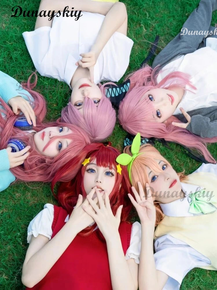Anime The Quintessential Cos Quintuplets Nakano Miku Nino Ichika Itsuki Cosplay Costume Woman JK Japanese School Uniform Suit