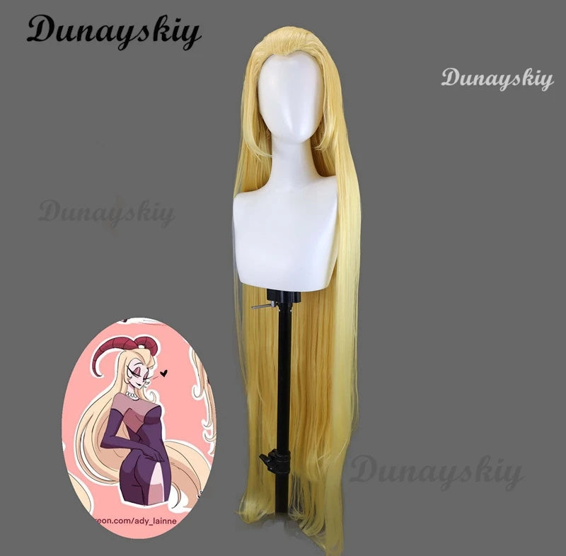 Hazbin Cosplay Hotel Dust Angel Cosplay Lilith Wig Niffty Angel Emily Wig Women Men Halloween Cosplay Wig Charlie