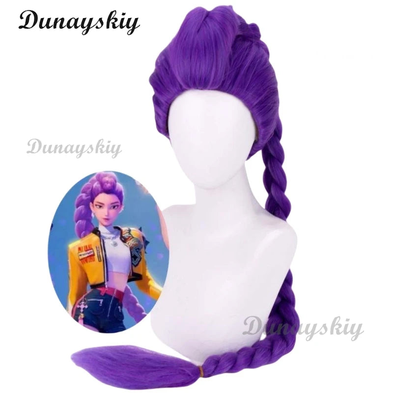 Anime Kpop Demon Zoey Hunters Cosplay Rumi Superstar Mira Cosplay Wig Huntrix Girl Group Wig Baby Women Hallowen Party Roleplay