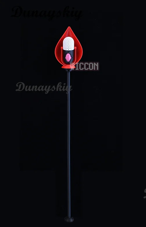 Anime ALastor Cosplay Hotel Staff Microphones 3D Pvc Cane Props Headwear Halloween Carnival Party Accessories Sets