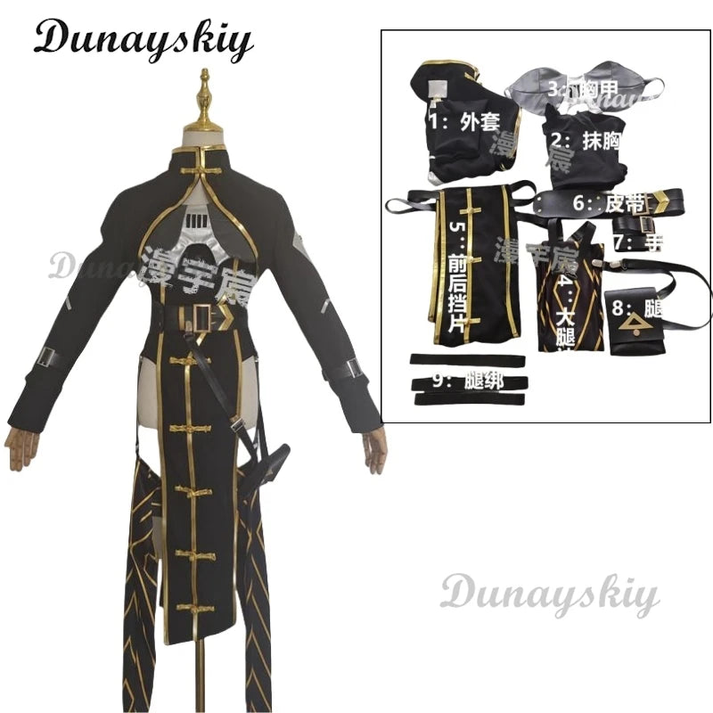 Ling Cage Vatic Cosplay Costume Wig Sexy Dress Suit Anime Incarnatio Roleplay Party Prop Halloween Accessories Customized