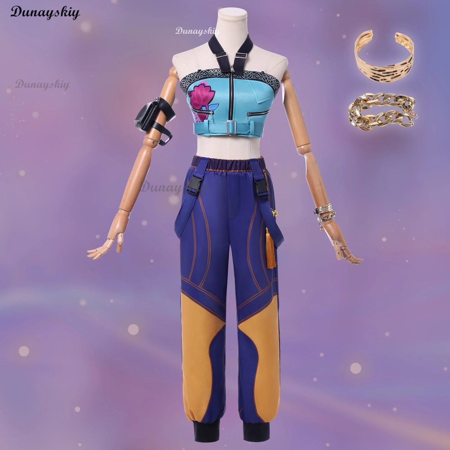 Mira Huntrix K-Pop Zoey Cosplay Costume Rumi Wig Demon Hunters Stage Clothes Halloween Girls Group Idol Roleplay Outfit Women