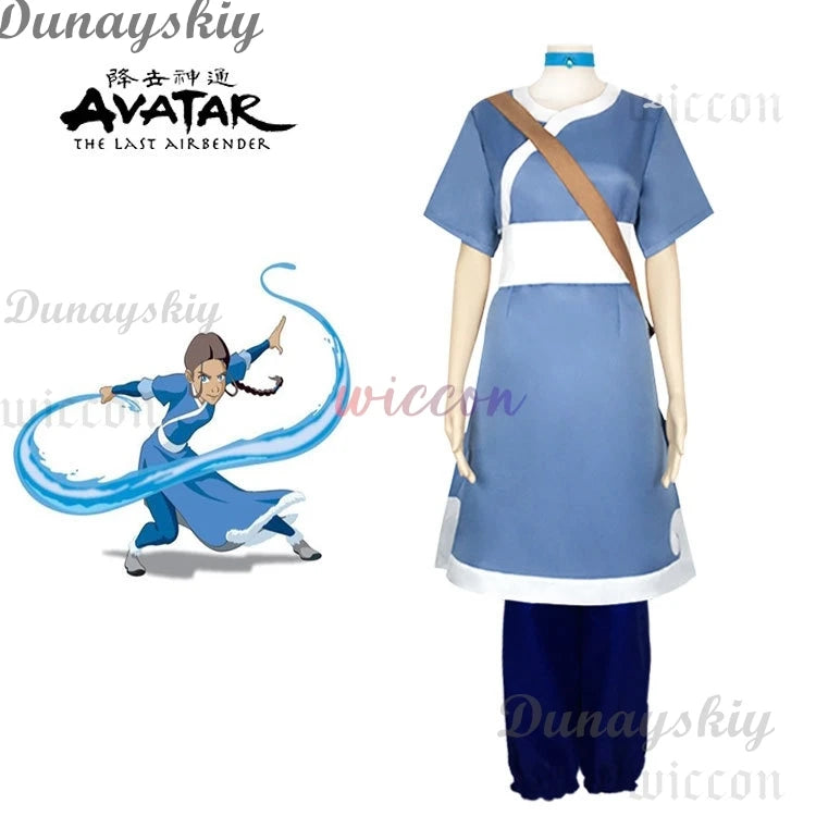Anime Avatar The Last Airbender Katara Mai Zuko Azula Aang Korra Cosplay Costume Adult Men Women Halloween Party Cosplay Suit