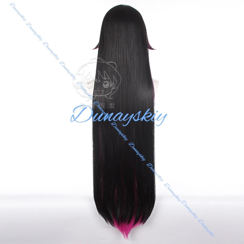 Game Genshin Impact Columbina Fatui Cosplay Wig 110CM Long Gradient Heat Resistant Synthetic Columbina Hair Mask Headwear