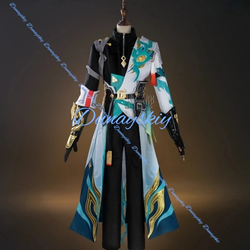 New Dan Heng Imbibitor Lunae Cosplay Costume Wig Honkai Star Rail DanHeng Cosplay Costume Full Set Outfit Halloween
