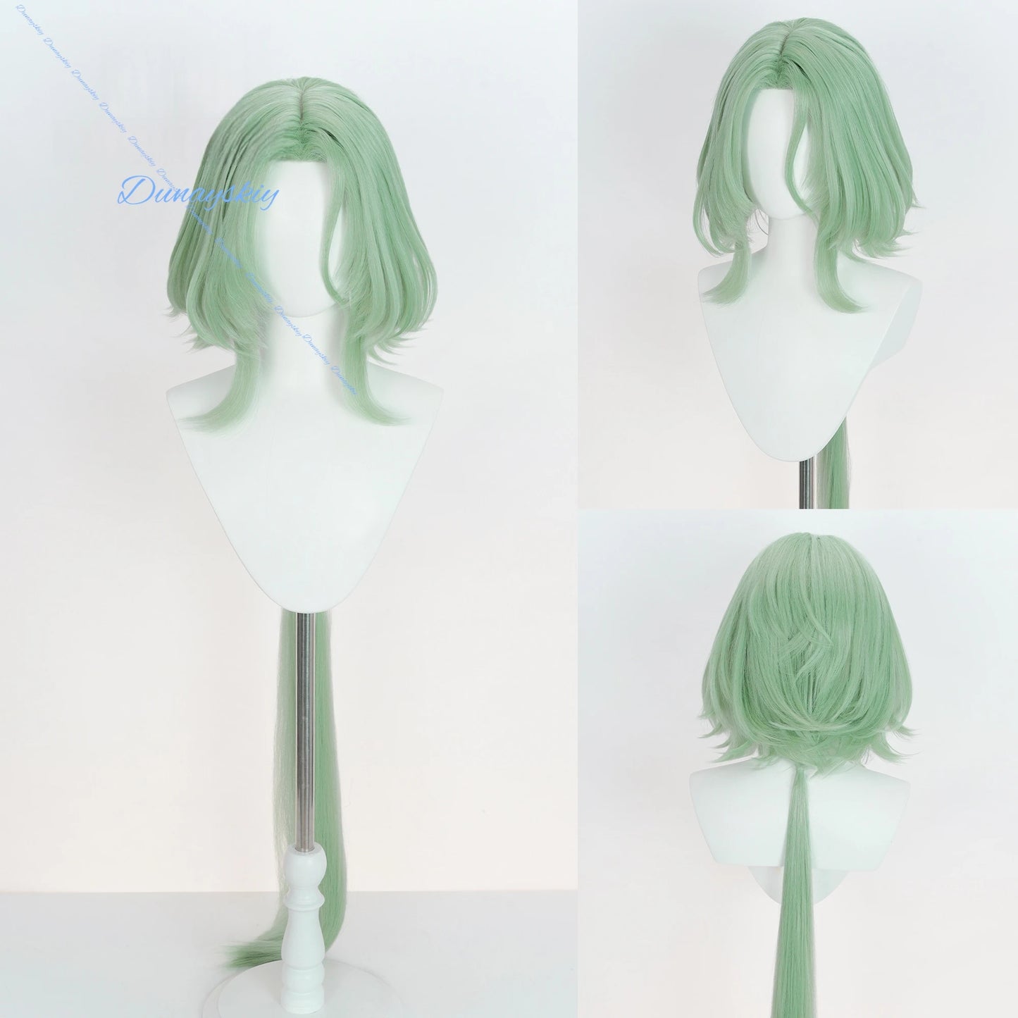 Zenless Zone Zero Isolde Cosplay Wig Green Long Hair Heat Resistant Fiber Hair Halloween Party for Women Men Free Wig Cap Props