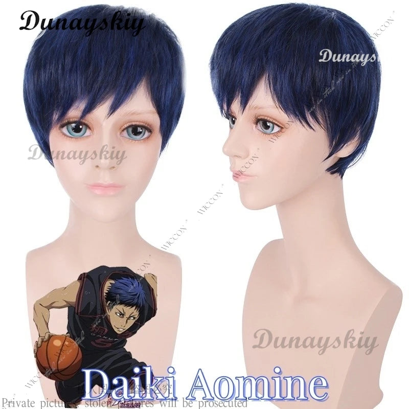 Kuroko Tetsuya Seijuurou Akashi Ryouta Kise Shintarou Midorima Atsushi Murasakibara Taiga Kagami Daiki Aomine Ball Uniform Wig