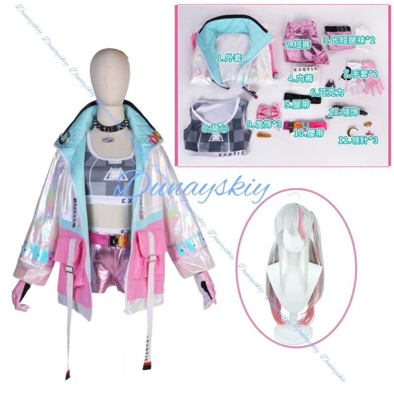 NIKKE Goddess of Victory Jackal Cosplay Costume Cute Lori Jackal Game Costume Wig Shoes Women Halloween Party Outfit Full Set