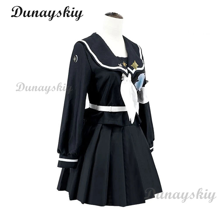 Sizuhara Hiruko Amemiya Darumi Cosplay Dress Women Clothing Uniform Wig Game Hundred Line Costume Adult Woman Party Outfi