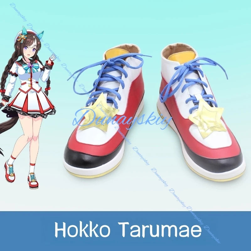 Game Umamusume: Pretty Derby Hokko Tarumae Cosplay Costume Wig Tail Shoes Combat Uniform Skirt Woman Kawaii Suit Customize