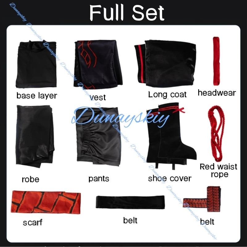 New Limbus Company Hong Lu Cosplay Costume Wig Uniform Outfit Halloween Party Cos Dress Stage Concert Performance