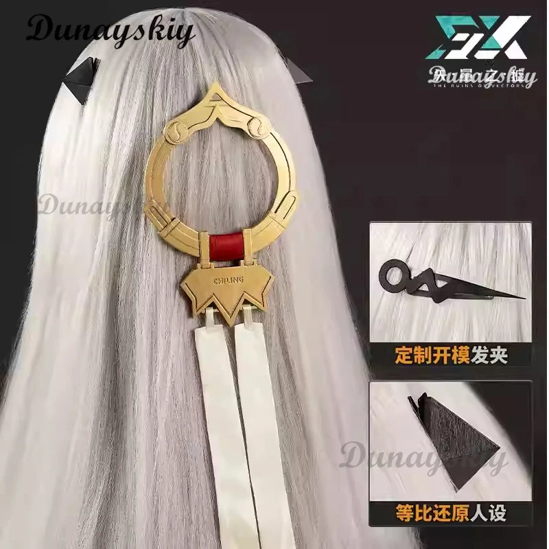 Zenless Zone Zero Yixuan Cosplay Costume Wig Coat Dress Headwear Rings Yunkui Summit Halloween Party  Women Carnival Props