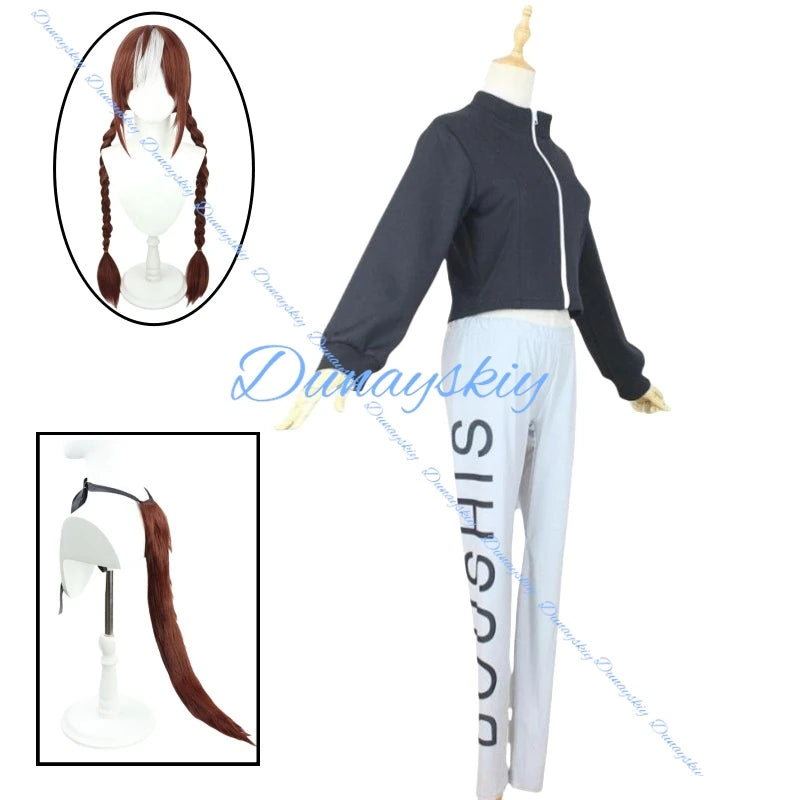 Hokko Tarumae Cosplay Costume Wig Top Pant Suit Game Pretty Derby Cosplay Dress Halloween Carnival Uniforms Party Suit