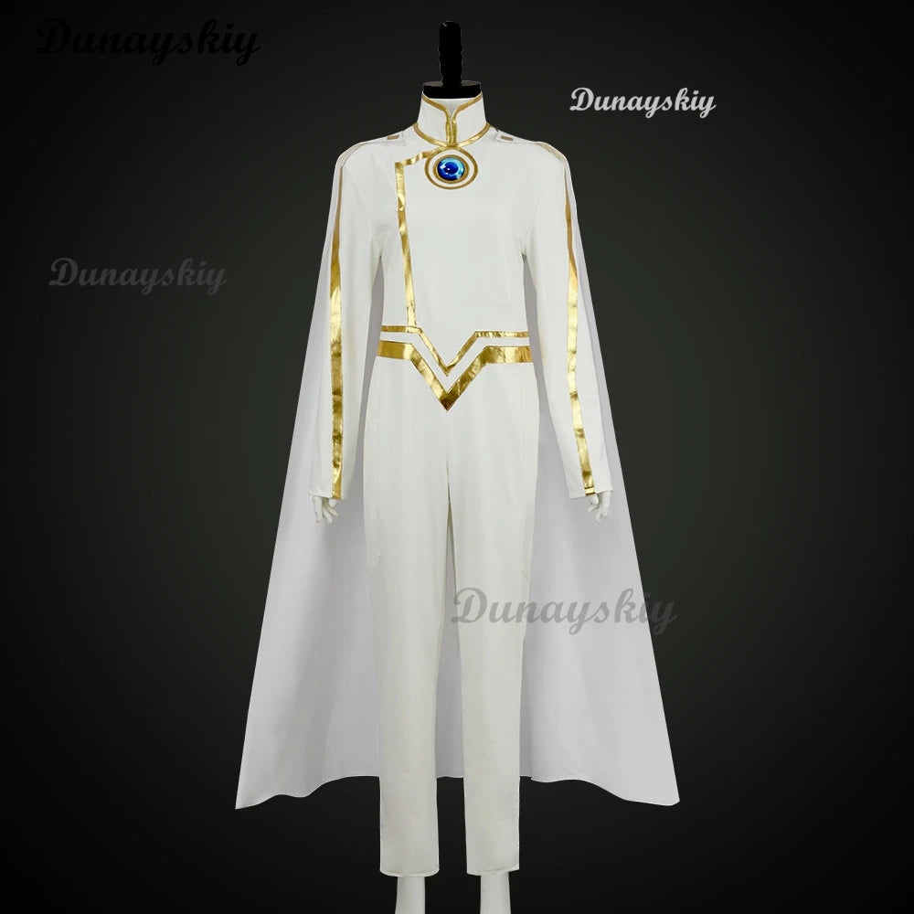 Anime To Be Hero X Nice Cosplay Costume Wig Jumpsuit PU Leather Cloak Lin Ling Halloween Party Men Uniform Full Set