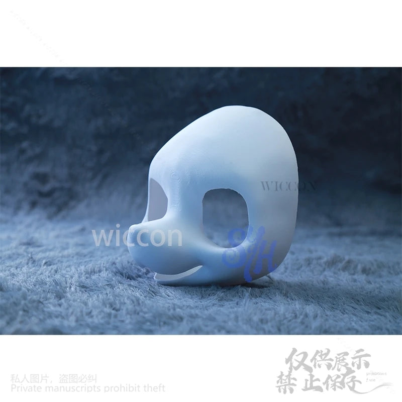 Skull Furry Furrsuit Anime Kemono Dog Fursuit Base Cosplay Kawaii 3D Polylactic Acid Head Base Puppy Headwear Kigurumi Halloween