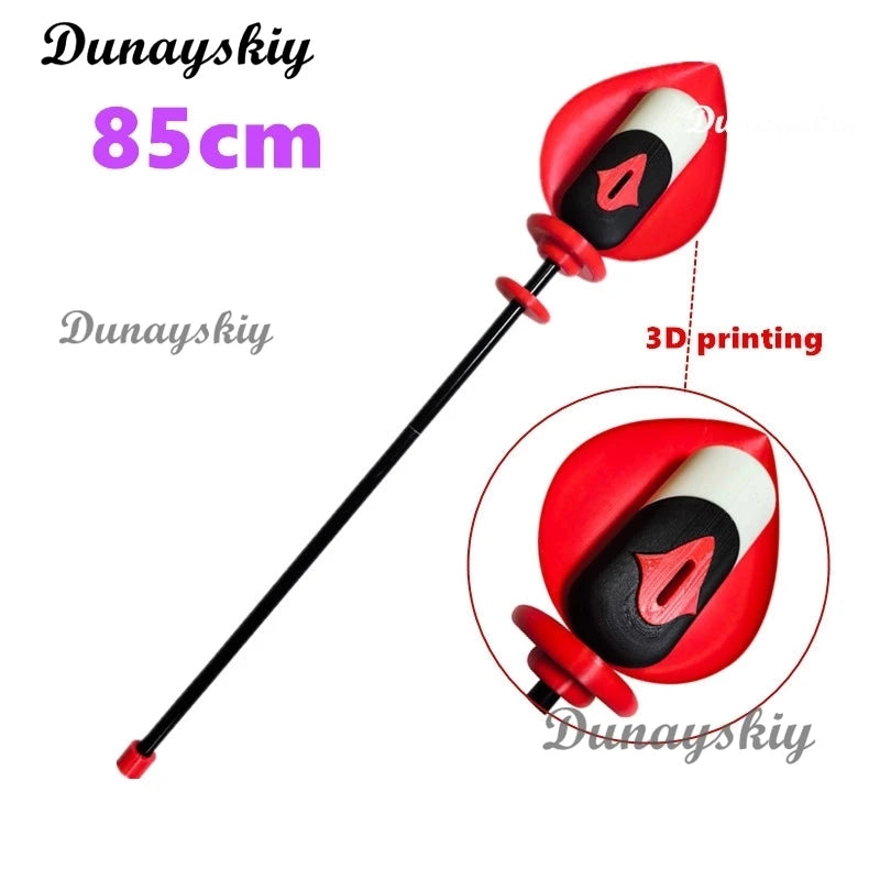 Hazbin Cosplay Hotel ALASTOR Cosplay Props 145CM Detachable Vertical Microphone Sticks Canes For Halloween Carnival Party Props