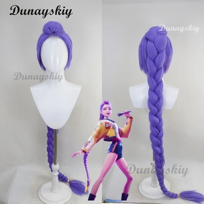 Superstar Rumi Cosplay Costume Wig Anime KPop Demon Hunters Cos Necklace Earrings Girl Group Suit Women Halloween Party Roleplay