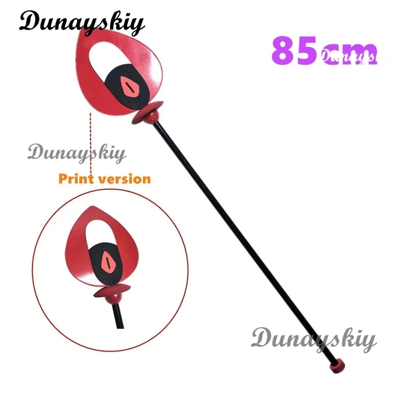 Hazbin Cosplay Hotel ALASTOR Cosplay Props 145CM Detachable Vertical Microphone Sticks Canes For Halloween Carnival Party Props