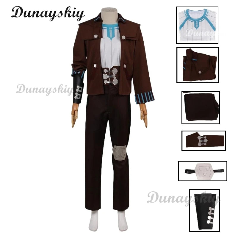 Arcane S2 Tv Lol Vander Cosplay Costumes Wig Anime Uniform Outfits Halloween Carnival Wine Suit Mens Outfit Customized