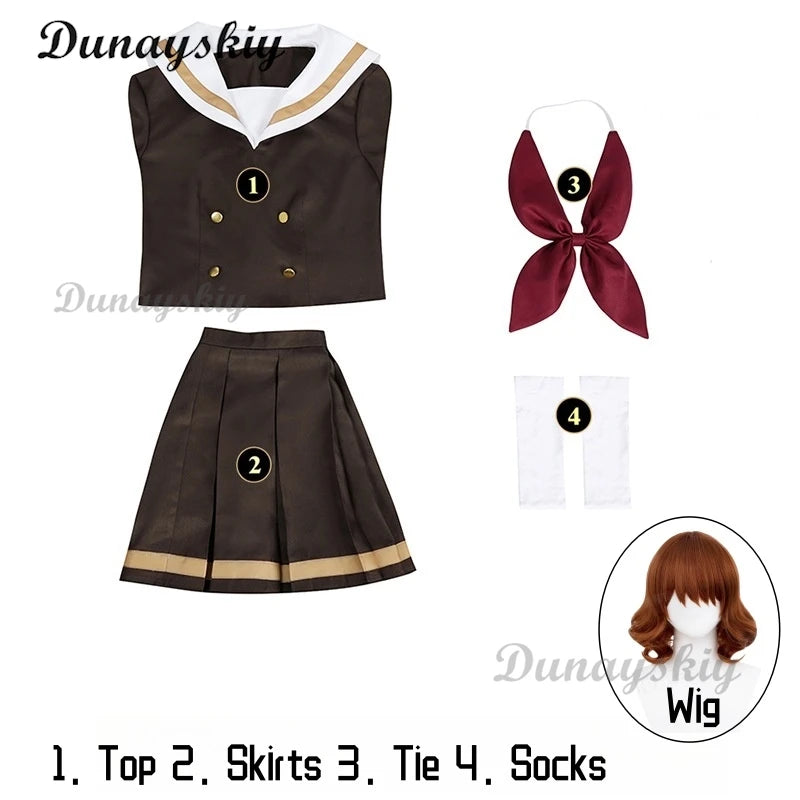 Anime Hibike! Euphonium Kousaka Reina Cosplay Costume Wig Japanese JK School Uniforms Skirt Woman Kawaii Halloween Sailor Suit