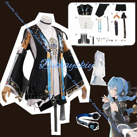 Game Wuthering Waves Buling Cosplay Costume Wig Huanglong Festival Halloween Party Women Girls Carnival Outfit Accessory Set