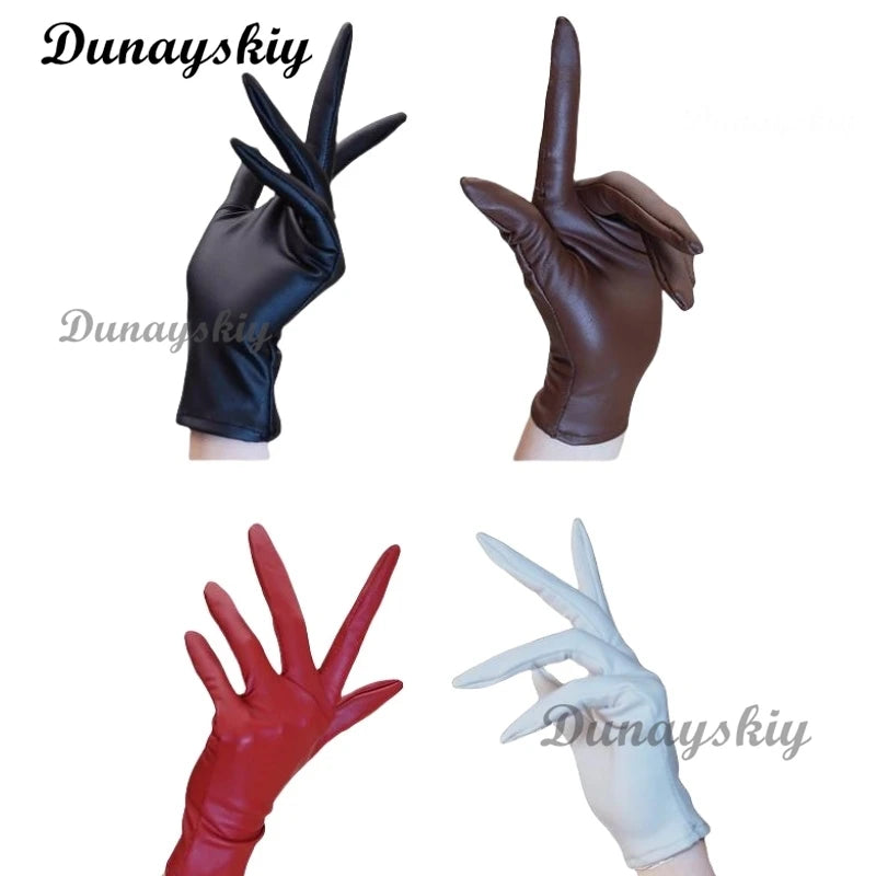 Halloween Gloves Makeup Black Nail Ghost Claw Dress Up Short Gloves Fashion Cosplay Halloween Performance Gloves Accessories