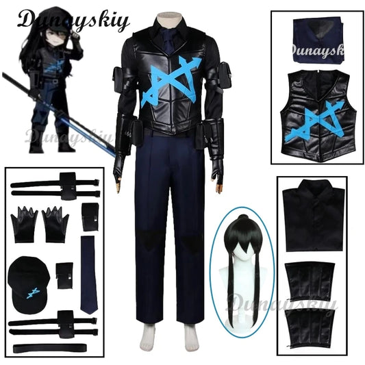 Game Limbus Company Hong Lu Vest Costume Wig Yi Sang Ishmael Faust Sonya Ryoshu Hat Prop Cosplay Christmas Halloween