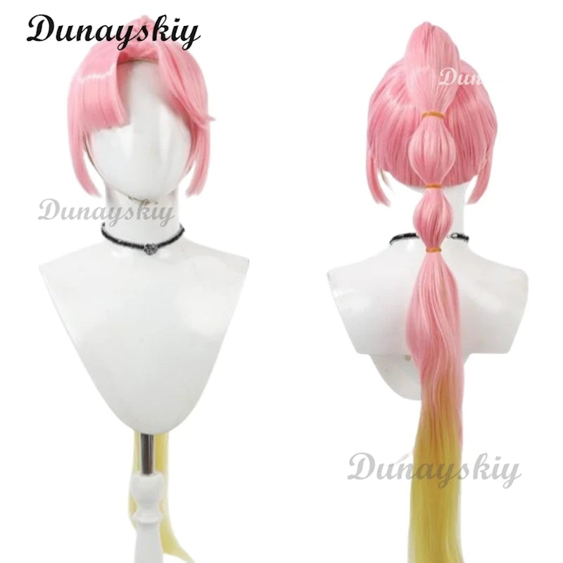 LoveLive! Hasu No Sora Jogakuin School Idol Club Anyoji Hime Cosplay Wig Synthetic Hair Halloween Party Role Play