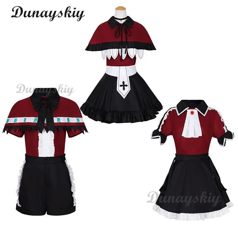 Hoshino Ruby/Arima Kana/Memu Cho Cosplay Costume Cape Style Anime Oshi No Ko B-Komachi Stage Dress Wig Halloween Party Women