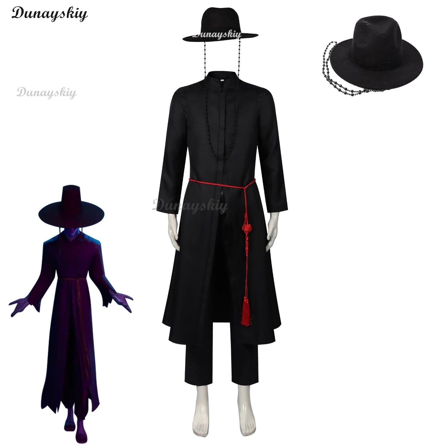 Anime Movie Demon KPOP Huntrix Saja Boys Stage Korean Jinu Cosplay Costume Black Robes Unisex Outfit Halloween Disguise Outfit