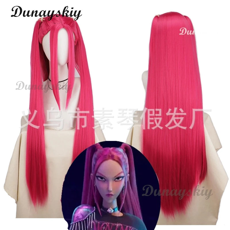 Anime Kpop Demon Zoey Hunters Rumi Mira Cosplay Superstar Cosplay Wig Huntrix Girl Group Wig Baby Women Hallowen Party Roleplay