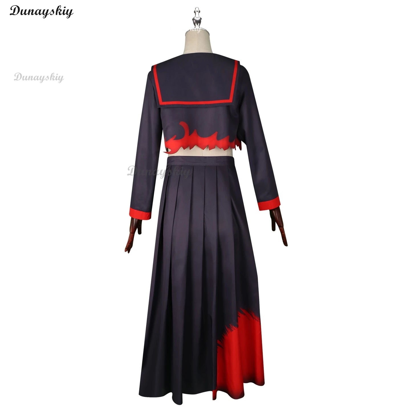 Game Blue Archive Kenzaki Tsurugi Cosplay Costume Wig Japanese Black JK School Uniforms Long Skirt Woman Sexy Halloween Suit